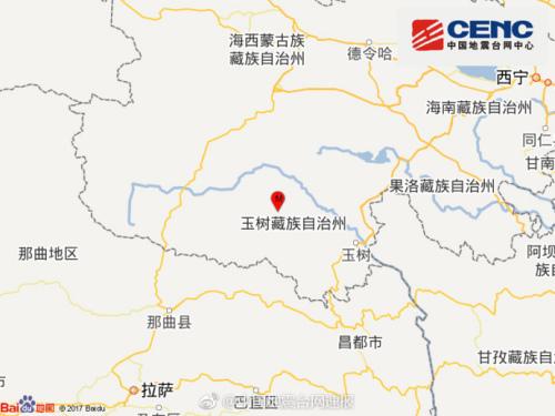 青海玉树州治多县发生3.6级地震震源深度10千米
