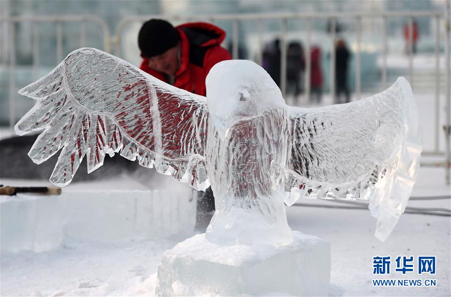 （文化）（5）冰雕高手献技哈尔滨国际组合冰冰雕比赛