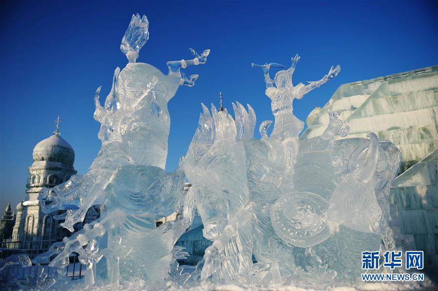 （文化）（3）哈尔滨国际组合冰冰雕比赛落幕