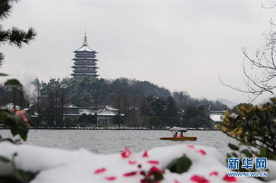 （环境）（2）杭州西湖：残雪依稀寒意浓