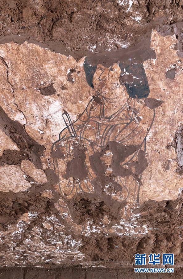 （图文互动）（2）陕西发现现存最早唐墓山水屏风壁画