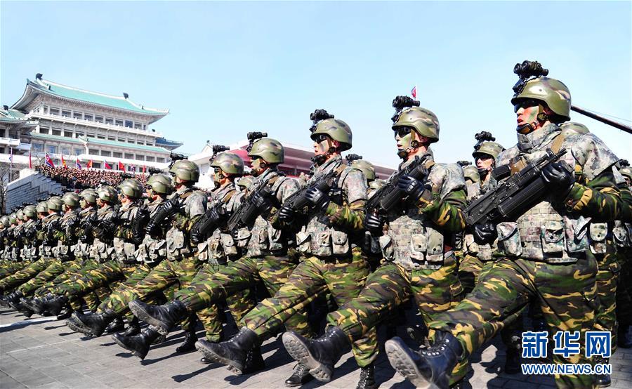 （国际）（4）朝鲜举行阅兵式庆祝建军70周年