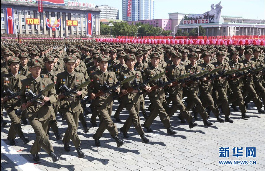 （国际）（4）朝鲜举行阅兵集会庆祝建国70周年