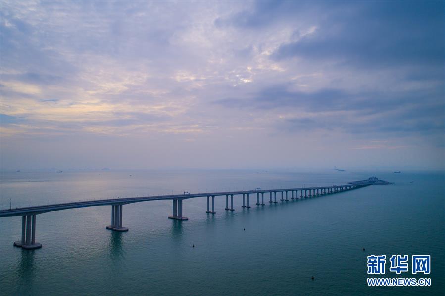 （经济）（6）航拍港珠澳大桥香港段