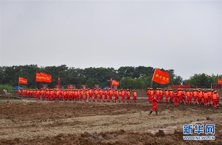 （社会）（5）2019年长江中下游抗洪抢险实战演练在江西九江举行