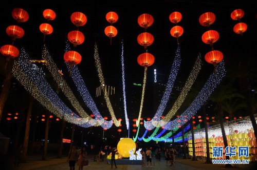 （文化）（3）香港举办中秋彩灯会