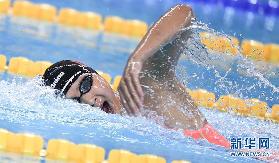 （军运会）（4）游泳——女子800米自由泳：中国队包揽冠亚军