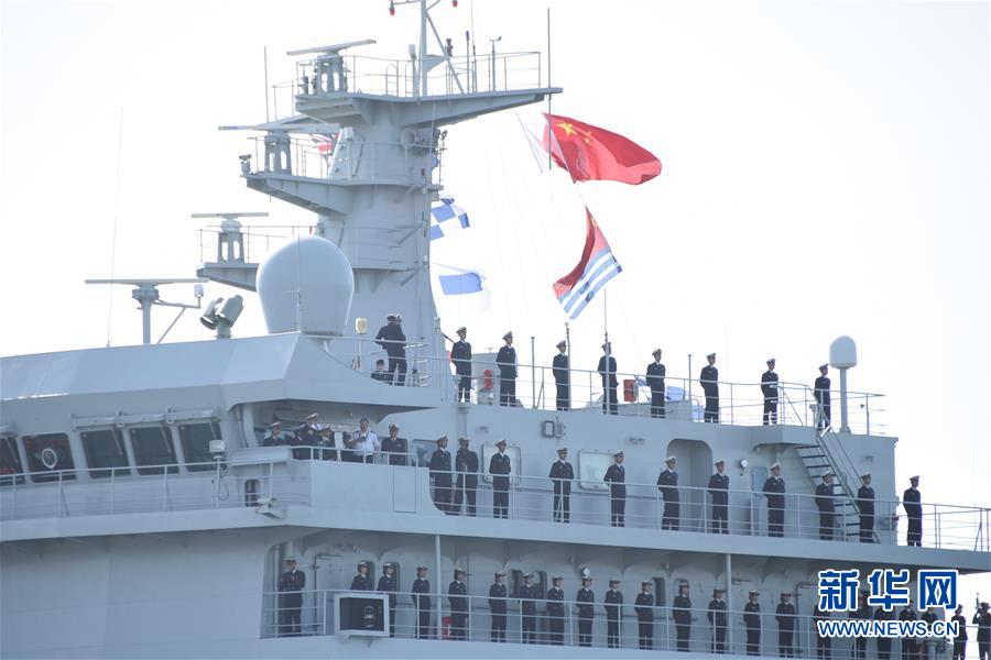 （国际）（2）中国海军训练舰首次访问惠灵顿