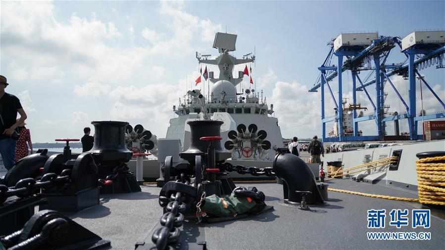 （国际）（3）中国海军第33批护航编队潍坊舰技术停靠肯尼亚蒙巴萨港