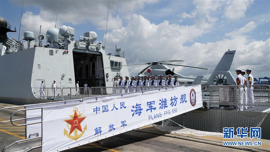 （国际）（2）中国海军第33批护航编队潍坊舰技术停靠肯尼亚蒙巴萨港