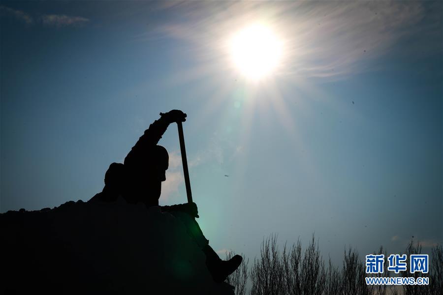 （社会）（3）第二十五届哈尔滨国际雪雕比赛开铲
