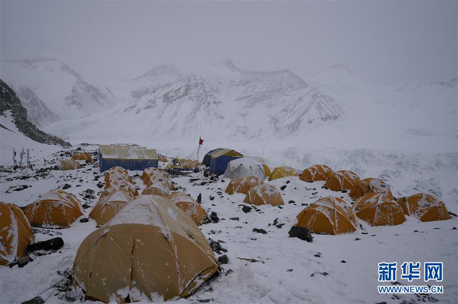 （2020珠峰高程测量·图文互动）（3）2020珠峰高程测量登山队抵达海拔6500米的前进营地
