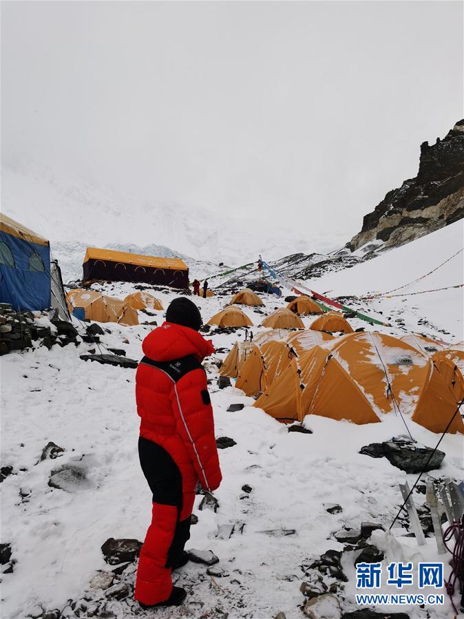 （2020珠峰高程测量·图文互动）（4）2020珠峰高程测量登山队抵达海拔6500米的前进营地