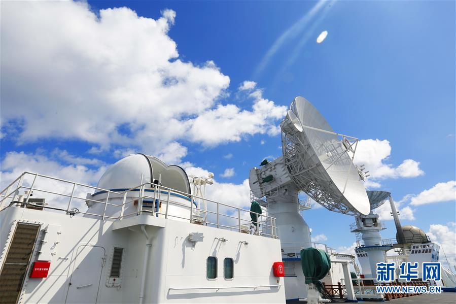 （图文互动）（1）远望6号船太平洋上精准测控助力北斗三号“收官星”入轨