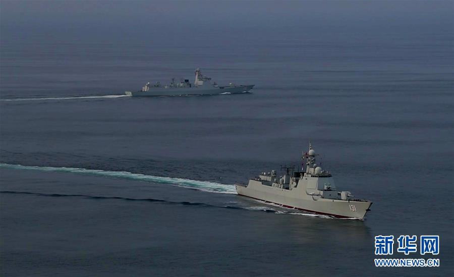 （国际）（1）中国海军第35、36批护航编队在亚丁湾完成任务交接