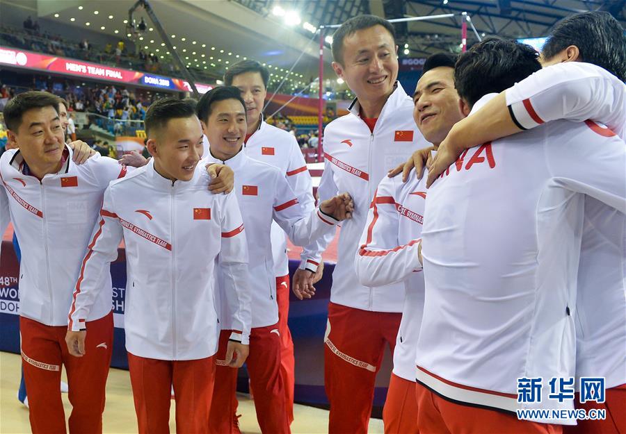 （体育）（6）体操——世锦赛：中国队男子团体夺冠