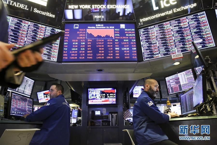 （国际）（1）纽约股市三大股指12日下跌