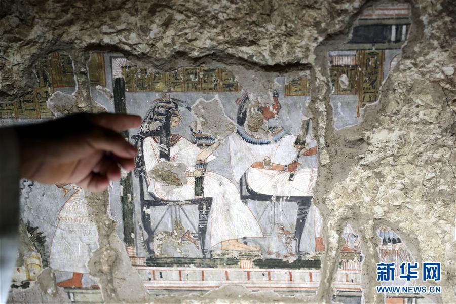 （国际）（8）埃及两座3300年历史的古墓正式向游客开放