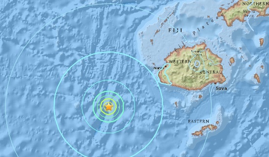 斐济发生里氏6.1级浅源地震尚无伤亡报告（图）