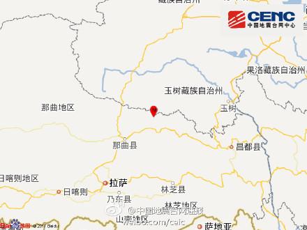 西藏那曲地区巴青县发生3.0级地震震源深度7千米