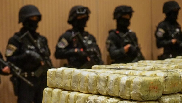 泰国警方收缴大批毒品 价值约3700万美元
