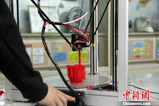 工科男的浪漫：江西一高校女生“女生节”获赠3D打印玫瑰