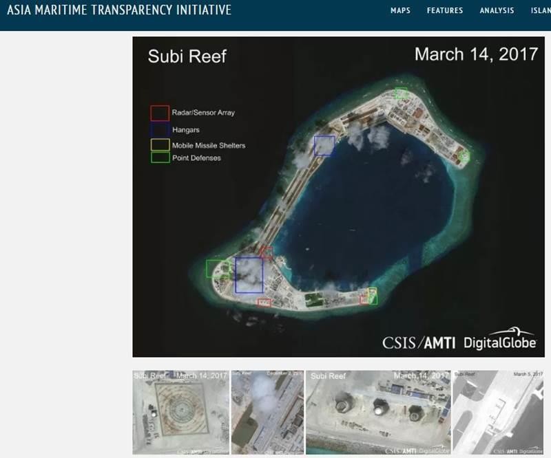 美智库再炒南海岛礁建设:可随时部署战机等装备