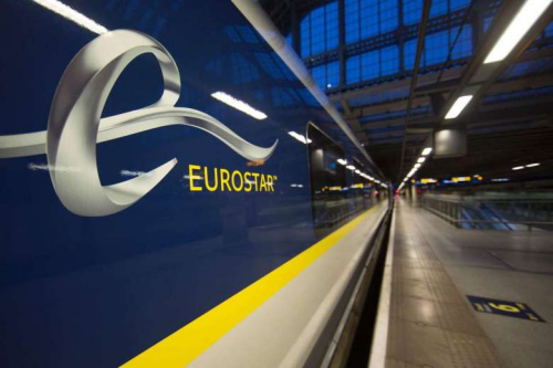 资料图：欧洲之星列车。（图片来源：法新社）