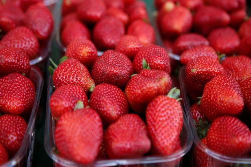 资料图片：草莓。（图片来源：路透社）