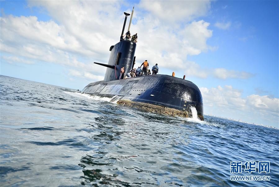 这是2010年11月23日拍摄的阿根廷海军“圣胡安”号潜艇资料照片。