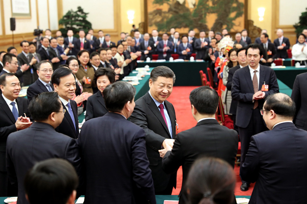 2018年3月10日，习近平参加十三届全国人大一次会议重庆代表团的审议。