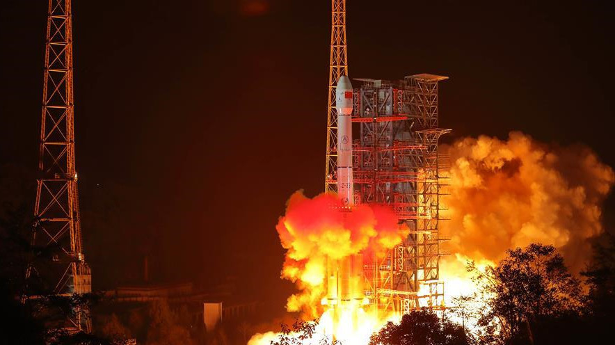 2018年12月8日2时23分，我国在西昌卫星发射中心用长征三号乙运载火箭成功发射嫦娥四号探测器，开启了月球探测的新旅程