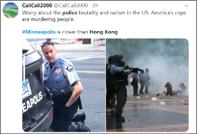 抗议美国警察的外国网友反应过来了：这不就是大型双标现场吗
