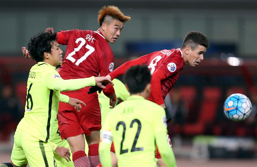 （体育）（7）足球——亚冠：上海上港胜浦和红钻
