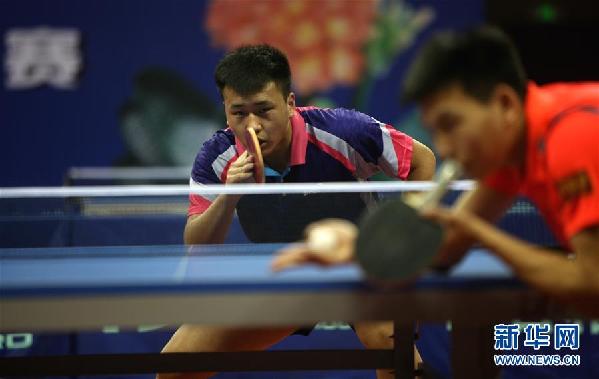 （体育）（2）乒乓球——第十三届全运会资格赛：陈宇涛胜李炳奇