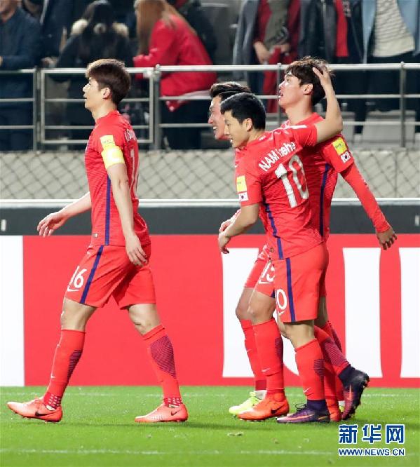 （体育）（1）足球——世预赛：韩国胜叙利亚