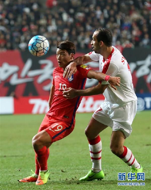 （体育）（2）足球——世预赛：韩国胜叙利亚