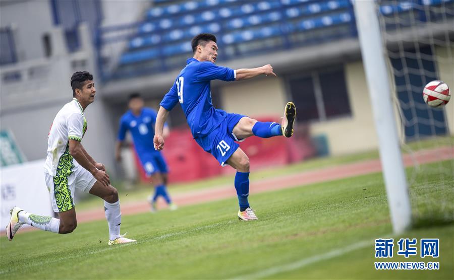 （体育）（7）足球——全运会男子足球U20预赛：新疆胜北京