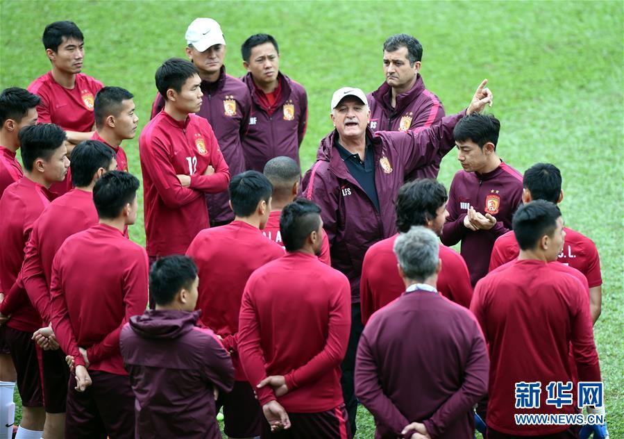 （体育）（1）足球——广州恒大备战亚冠联赛小组赛