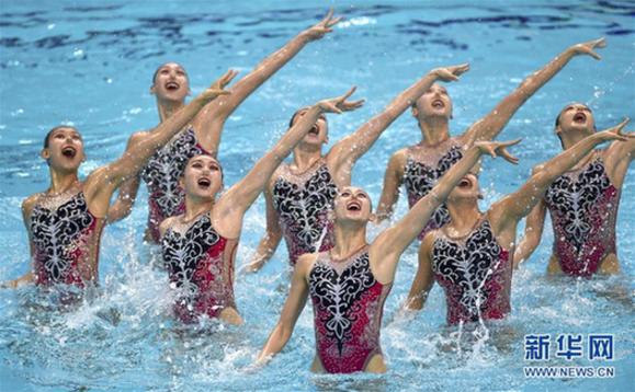 （全运会）（10）花样游泳——集体项目预赛赛况