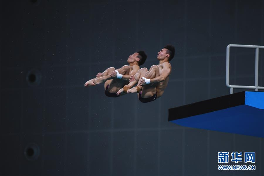 （全运会）（7）跳水——男双十米跳台：陈艾森/杨昊夺冠