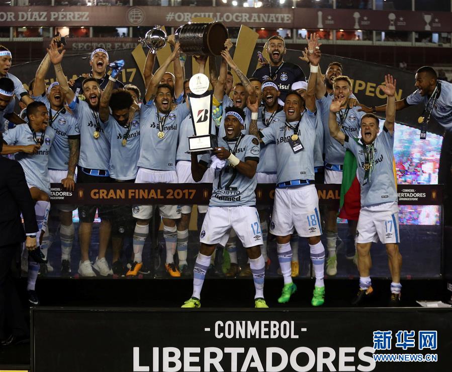 （体育）（2）足球——南美解放者杯：格雷米奥夺冠