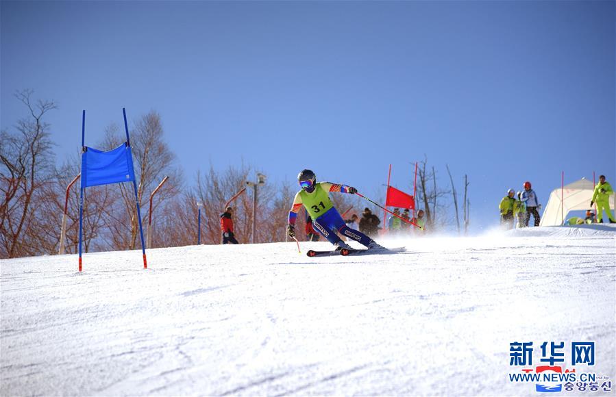 （冬奥会）（4）朝韩滑雪运动员在朝共同训练