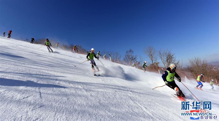（冬奥会）（3）朝韩滑雪运动员在朝共同训练