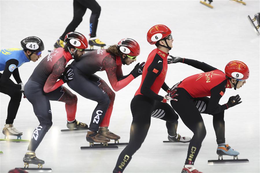 （冬奥会）（4）短道速滑——男子5000米接力：中国队晋级决赛