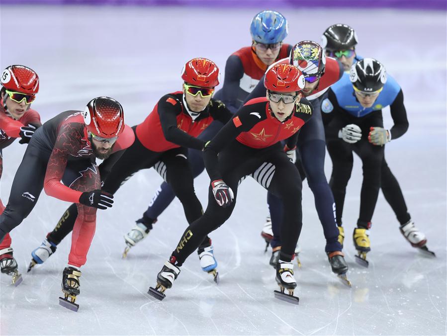 (冬奥会)(7)短道速滑——男子5000米接力:中国队晋级决赛