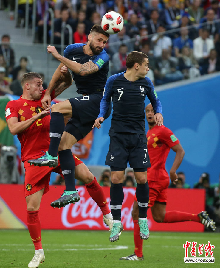 法国队1:0淘汰比利时 时隔12年再进世界杯决赛