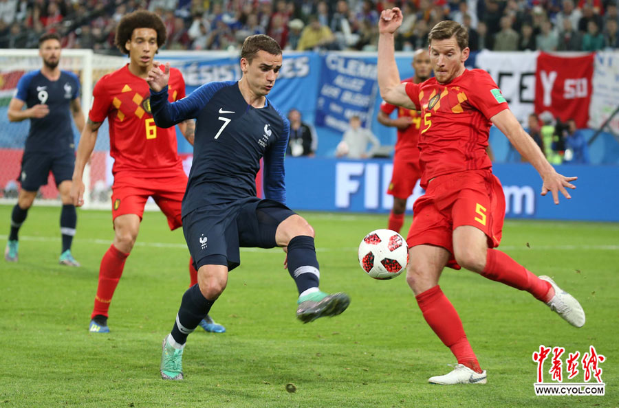 法国队1:0淘汰比利时 时隔12年再进世界杯决赛