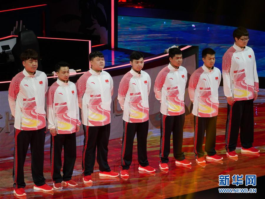 （体育）（1）亚运会AOV中国代表队举行出征仪式