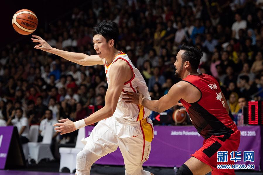 （亚运会）（1）篮球——男子四分一决赛：中国胜印度尼西亚